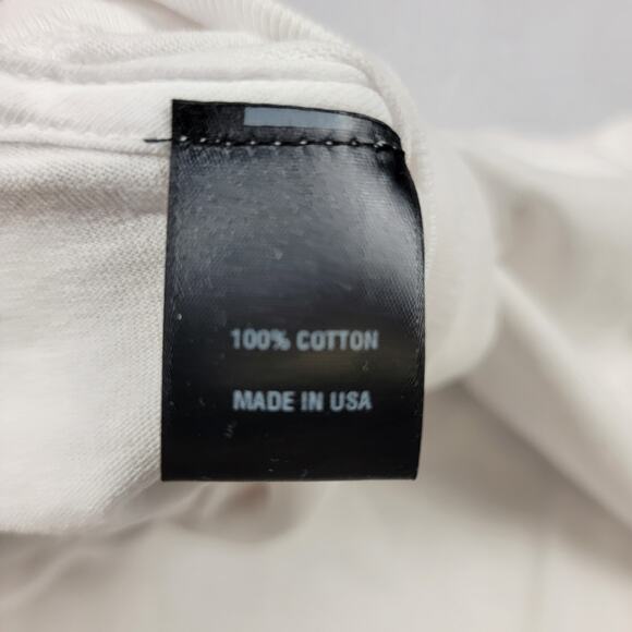 Hstry by NAS White Tshirt Metallic Skyline Mens Sz S (740-742) - Picture 4 of 5